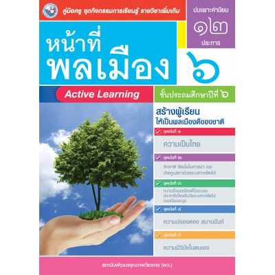 คู่มือครู ชุดกิจกรรมการเรียนรู้พัฒนาการคิดวิเคราะห์ รายวิชาเพิ่มเติม หน้าที่พลเมือง 6 (ป.6)